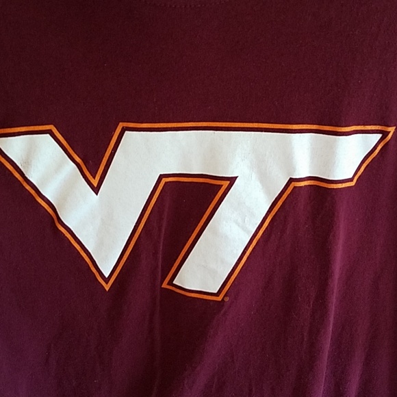 Virginia Tech Collegiate Athletic T-shirt Size L - Picture 3 of 4
